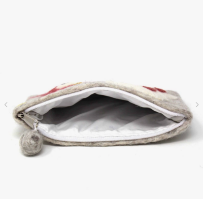 Unicorn Felt Zipper Pouch