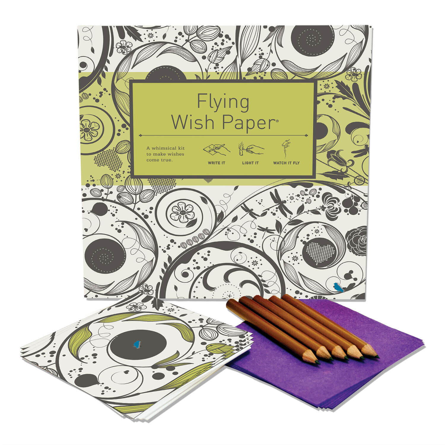 Swirls Flying Wish Paper (50 Wishes!)