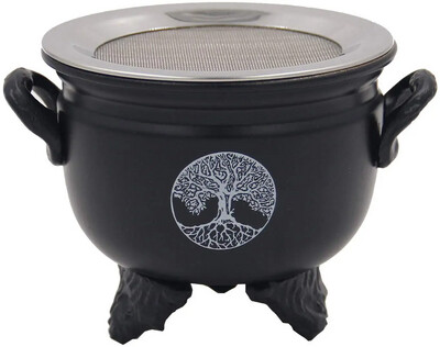 Tree of Life Incense Burner Cauldron