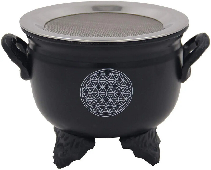 Flower of Life Incense Burner Cauldron