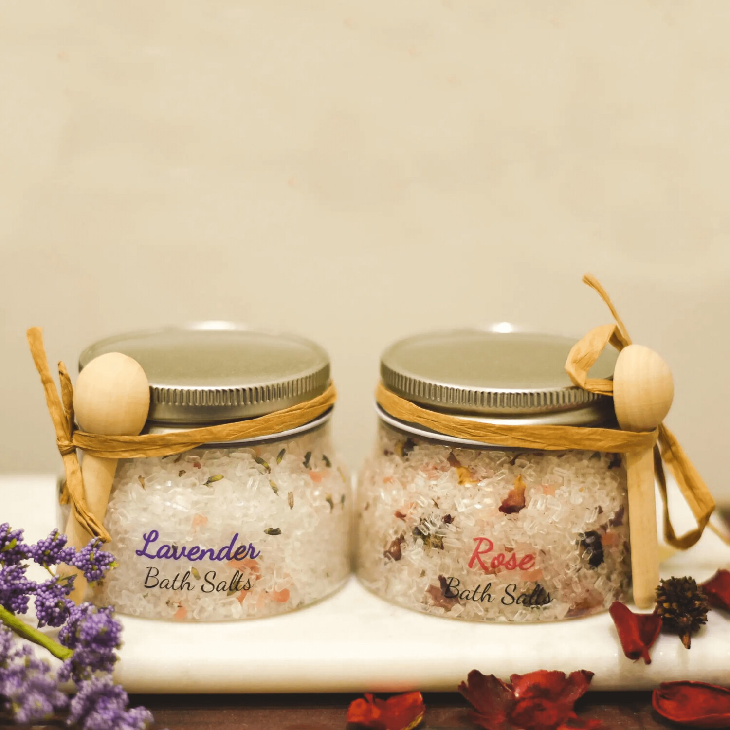Spa Bath Salts (Lavender / Rose)