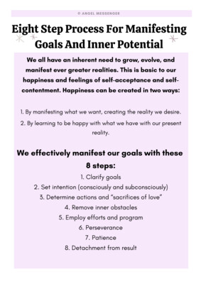 8-Step Process for Manifesting Goals &amp; Inner Potential