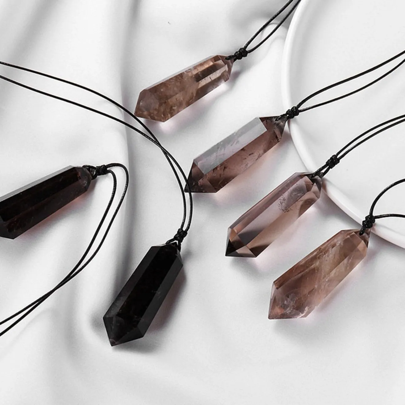 Smoky Quartz Pendant Necklace