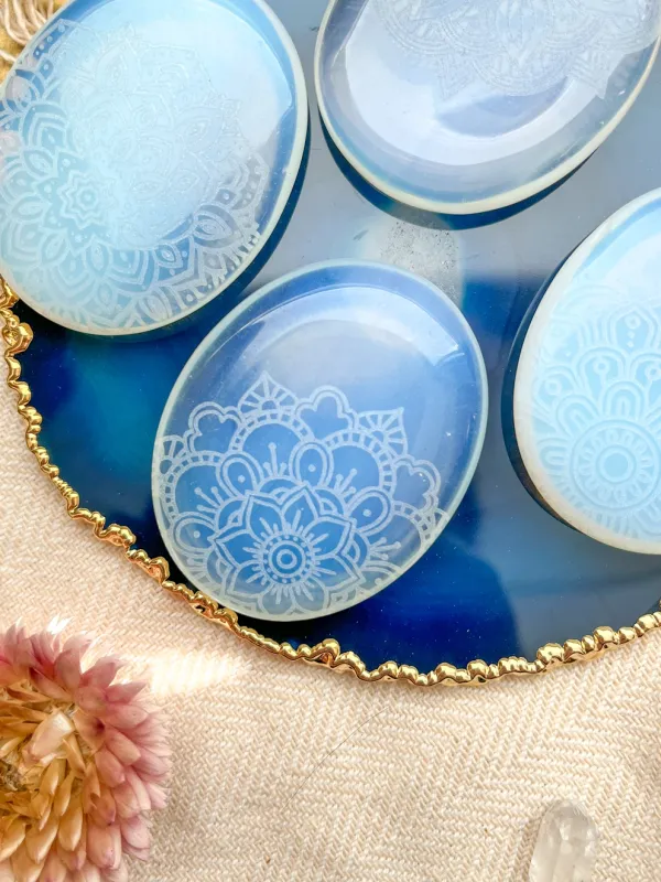 Etched Worry Stones