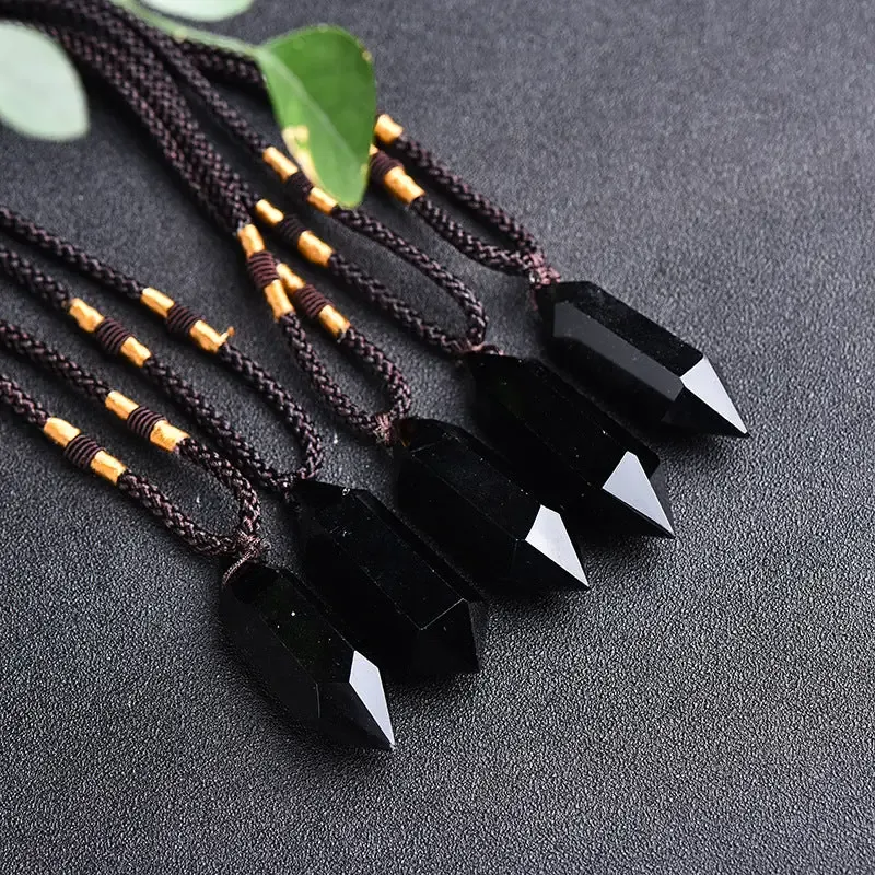 Black Obsidian Pendant Necklace