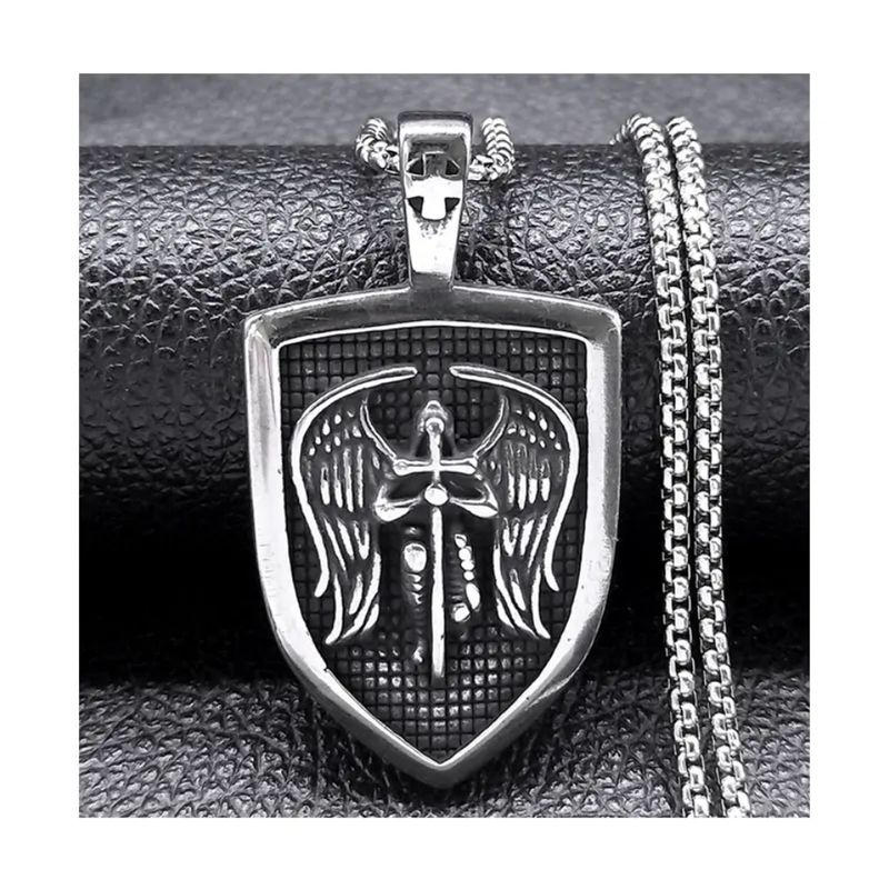 Archangel Michael Pendant Necklace