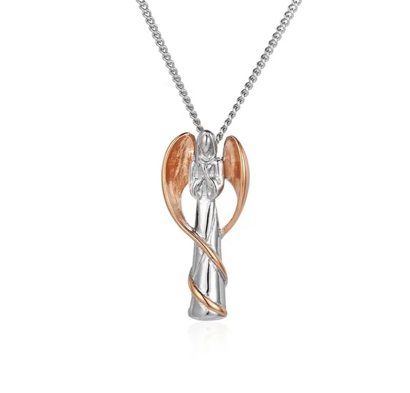 Angel Wings Cremation Urn Ash Pendant Necklace