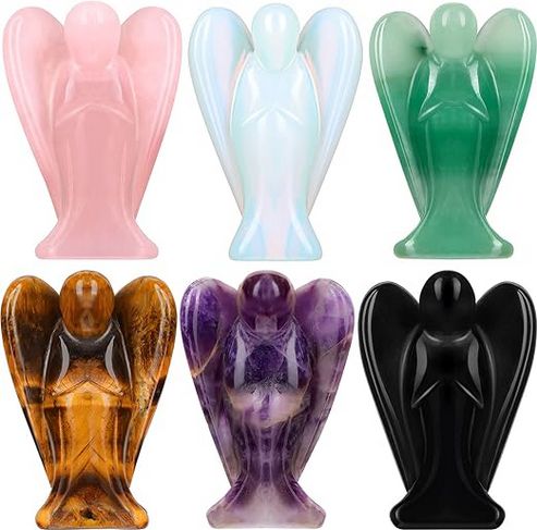 Mini Natural Stone Angel Figurines