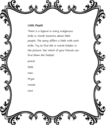 Little People Coloring Page