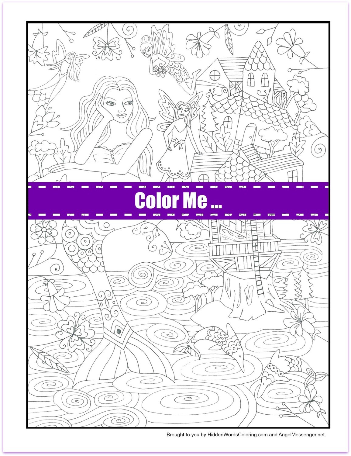 Little People Coloring Page
