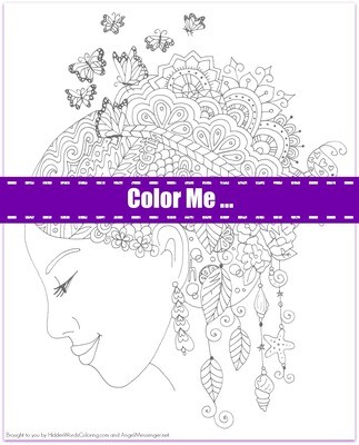 Gaia Butterfly Coloring Page