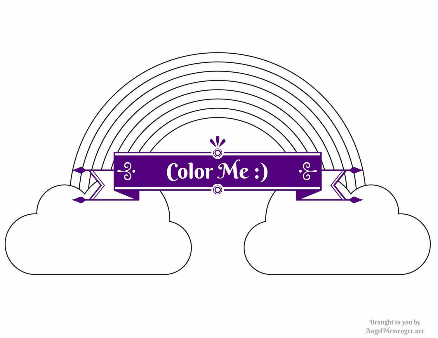 Rainbow Coloring Page