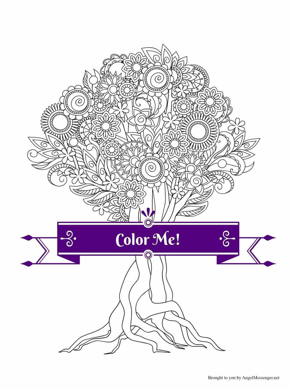 Soul Tree Coloring Page