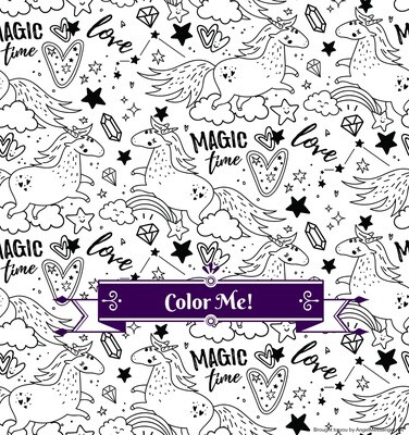 Unicorn Rainbow Magic Coloring Page