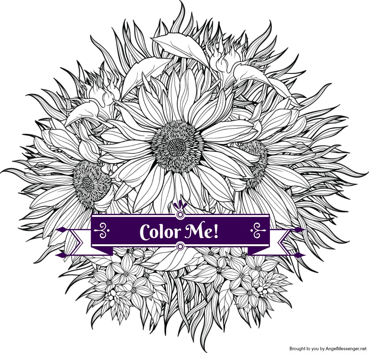 Sunflower Coloring Page