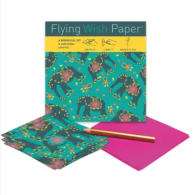 Elephant Flying Wish Paper Elephant Flying Wish Paper
