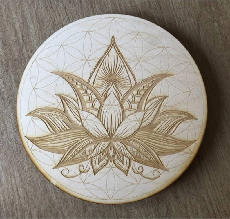 Flower of Life Lotus 2 Crystal Grid
