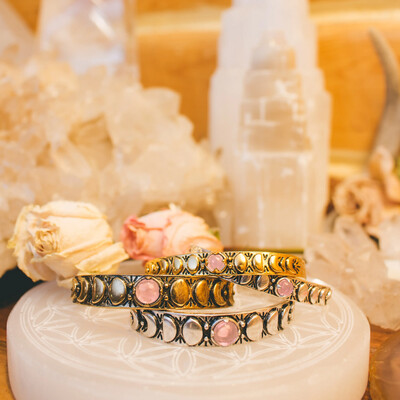 Moon Phases Cuff Bracelet