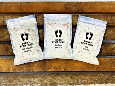 Fizzy Purify Foot Soak with Herbs and Pink Salt