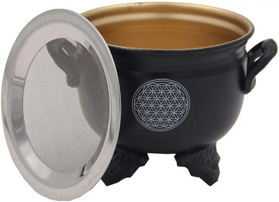 Flower of Life Incense Burner Cauldron