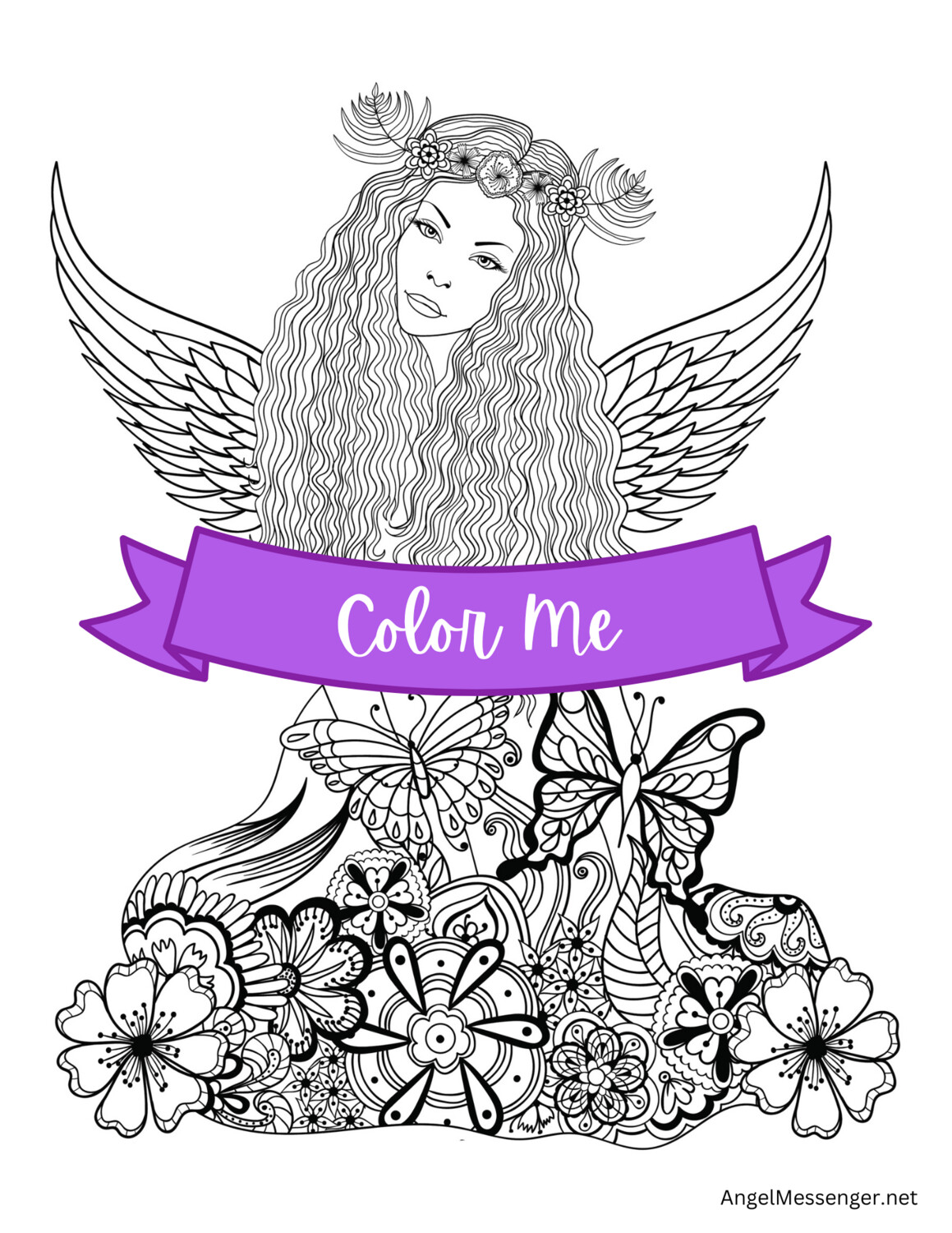 Angel Coloring Page