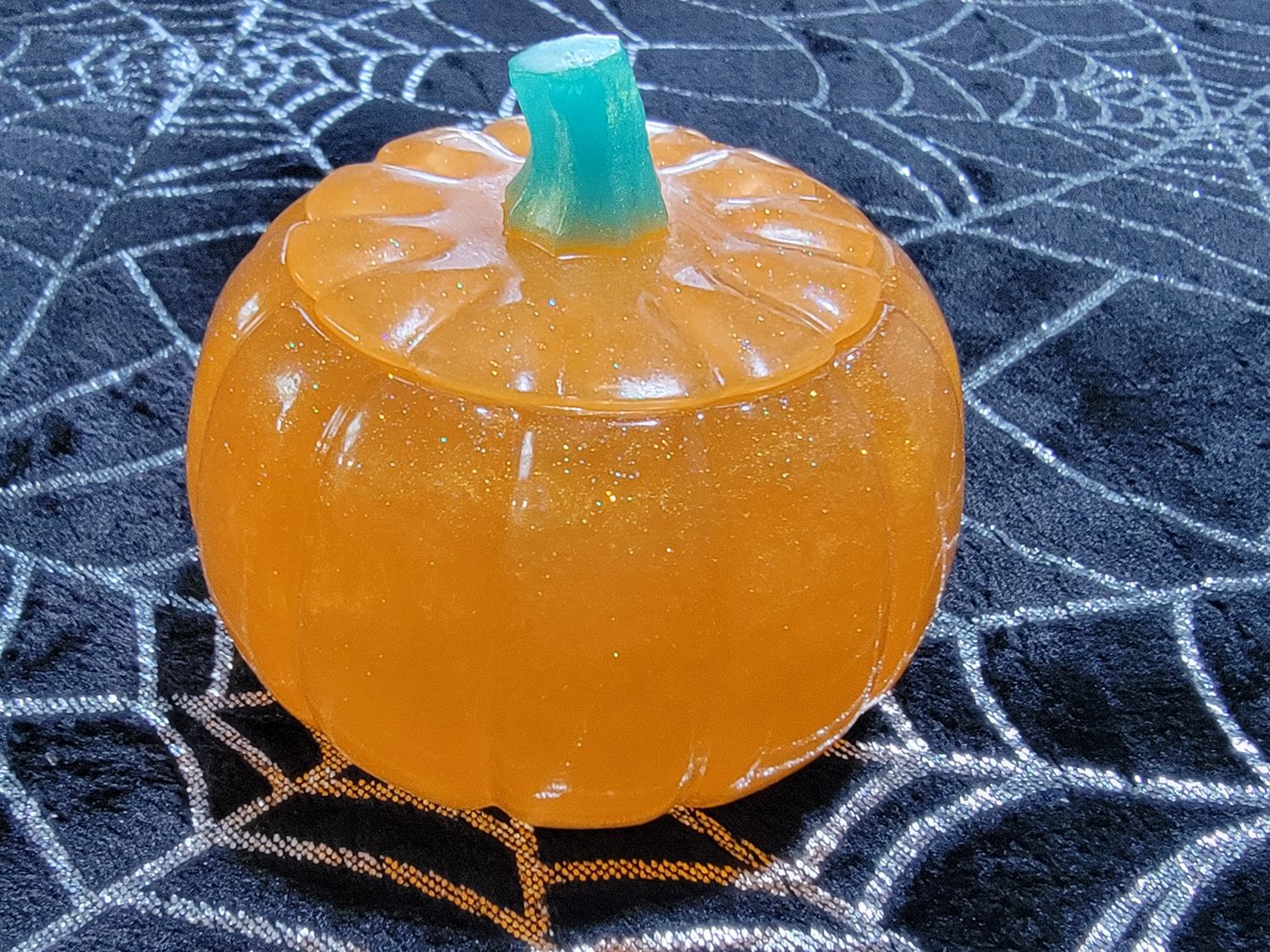 Autumn Glow Handmade Resin Pumpkin Container Autumn Glow Handmade Resin Pumpkin Container