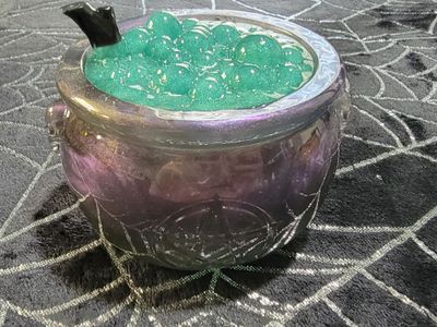 Handmade Resin Witch’s Cauldron Container