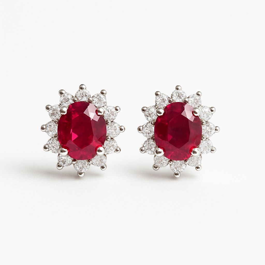 Pendientes Rubí