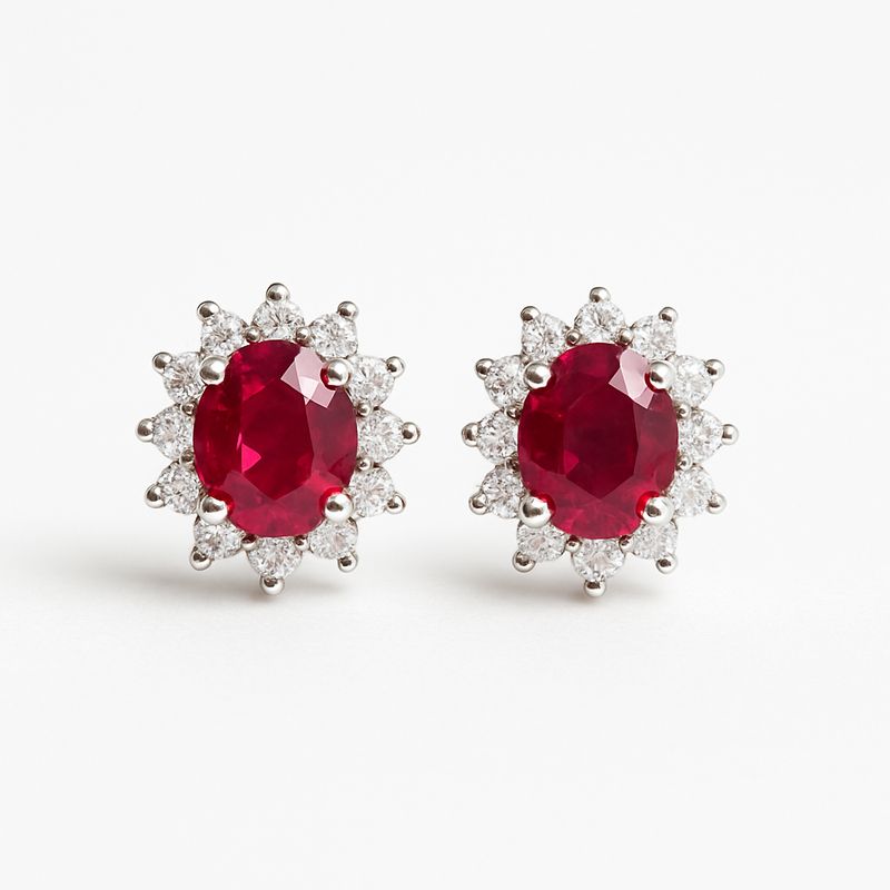 Pendientes Rubí