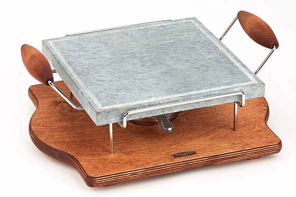 TRADITION STEENGRILL VIERKANT 37X30CM MET 1 BRANDER Artikel code 990220/5117