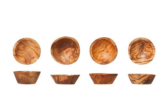 KOMMETJES D5.5-7.5CM SET4 OLIJFHOUT Artikel code 8047507/779