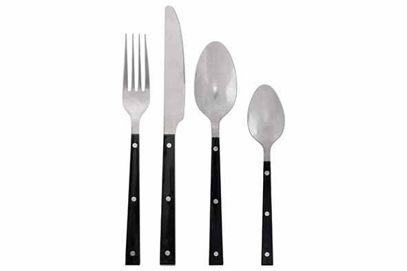 YVETTE BESTEKSET 16PCS STONEWASH BLACK Artikel code 4994001/1047