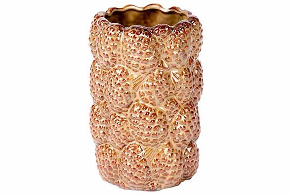 VAAS PINE CONES BRUIN 11X11XH17CM PORSEL EIN Artikel code 532929/539