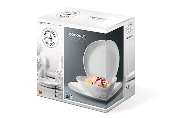 COCONUT TAVOLA SERVIESSET 18-DELIG Artikel code 422315-SAU/2063