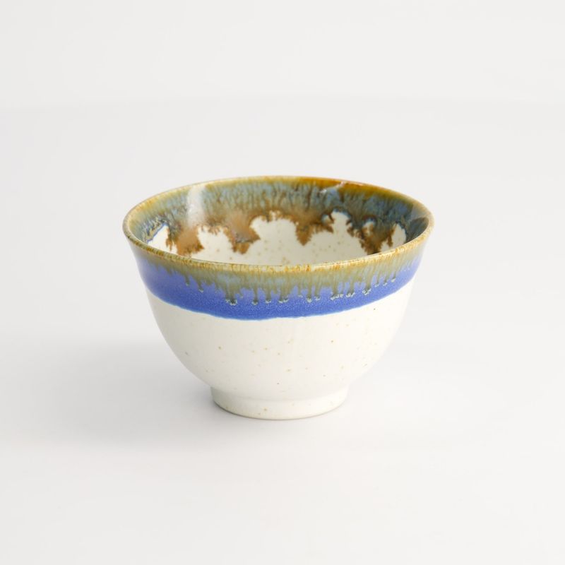 Craft Cup Sencha 9x5.4cm White/Blue 170ml YW-7178/WH 12/144 CoO: JP Barcode: 8719323531185-1