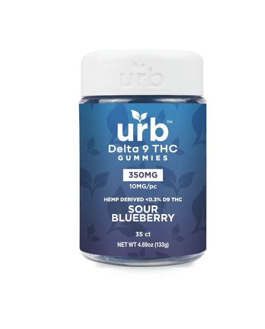 Urb Delta 9 THC Gummies, Attribute 1: Sour Blueberry