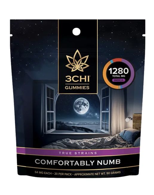 3CHI True Strain Gummies, Attribute 1: Comfortably Numb