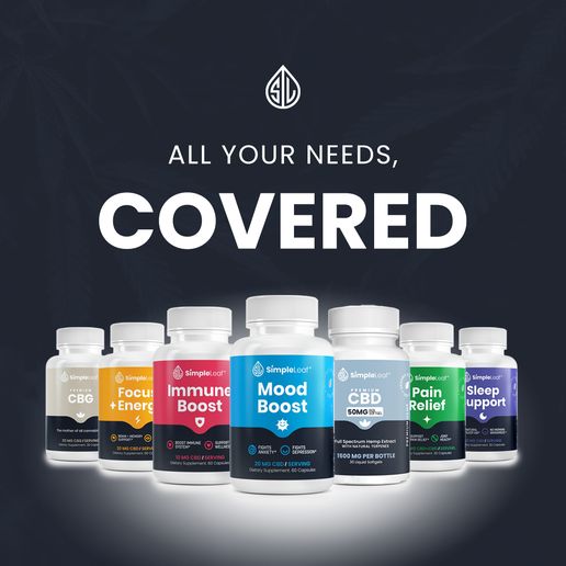 Simple Leaf CBD Supplement Capsules