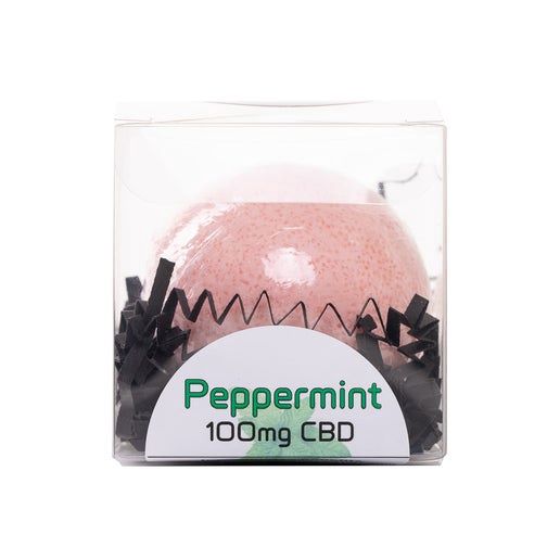 TerraSol CBD Bath Bombs, Attribute 1: Peppermint 100mg CBD