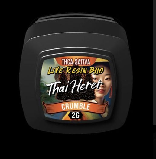 3 Tall Pines THCa 2g Crumble, Strain: Thai Herer - Sativa