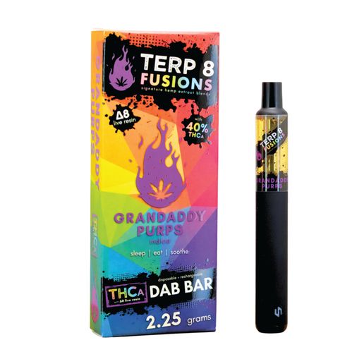 Terp 8 Fusions - 2.25g THCa Disposables, Attribute 1: Grandaddy Purps