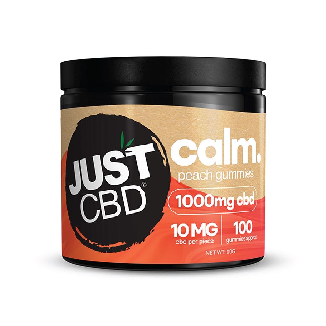 JustCBD Gummies 1000mg CBD, Attribute 1: Peach Gummies