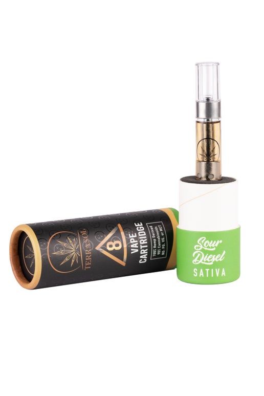 TerraSol Delta 8 THC Vape Carts | 1ml, Attribute 1: Sour Diesel