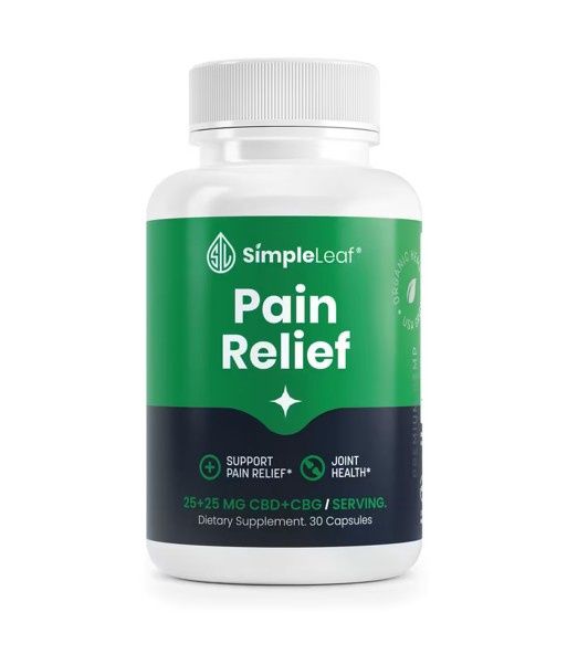 Simple Leaf CBD Supplement Capsules, Attribute 1: Pain Relief