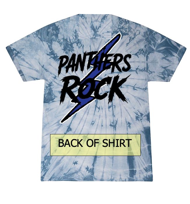 Panthers Rock Spirit Shirt - Tie Dye Panthers Rock Spirit Shirt - Tie Dye