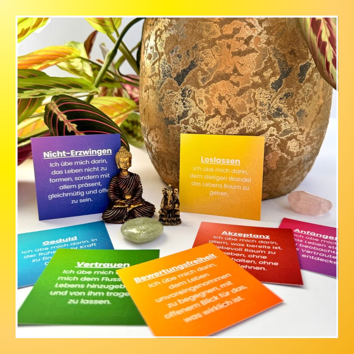 Erinnerungskarten - 7 Qualitäten eines achtsamen Geistes