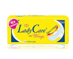 Lady care with wings