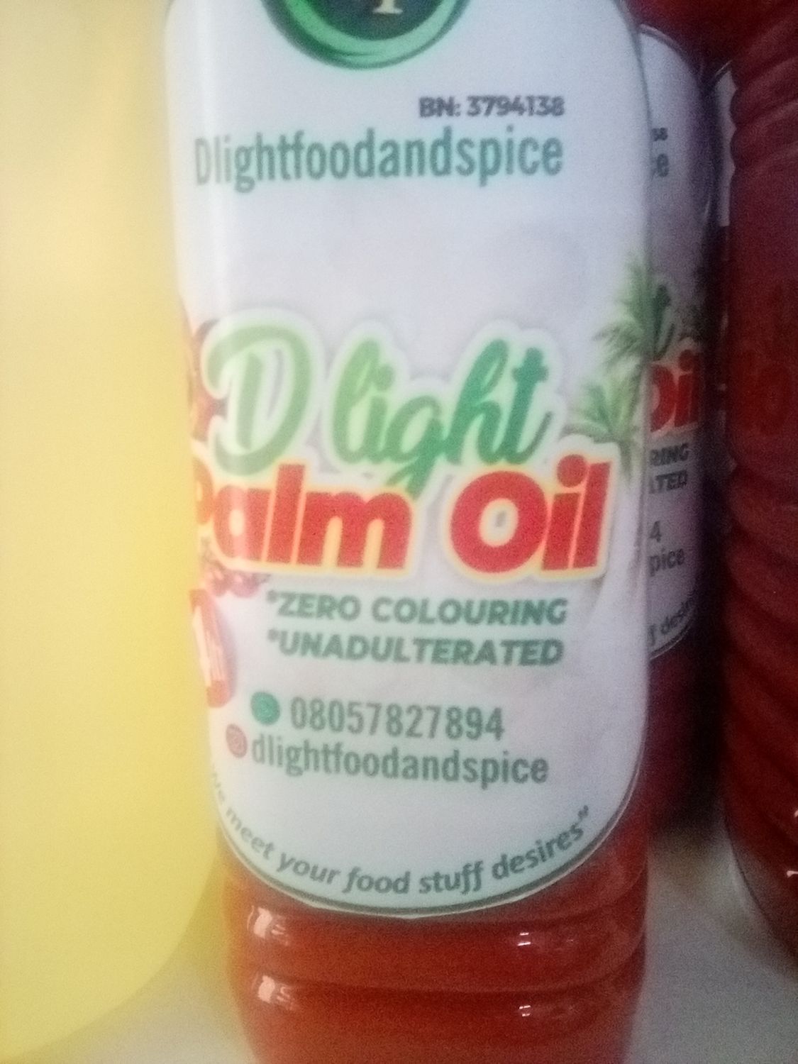 Delight palm oil 1Ltr