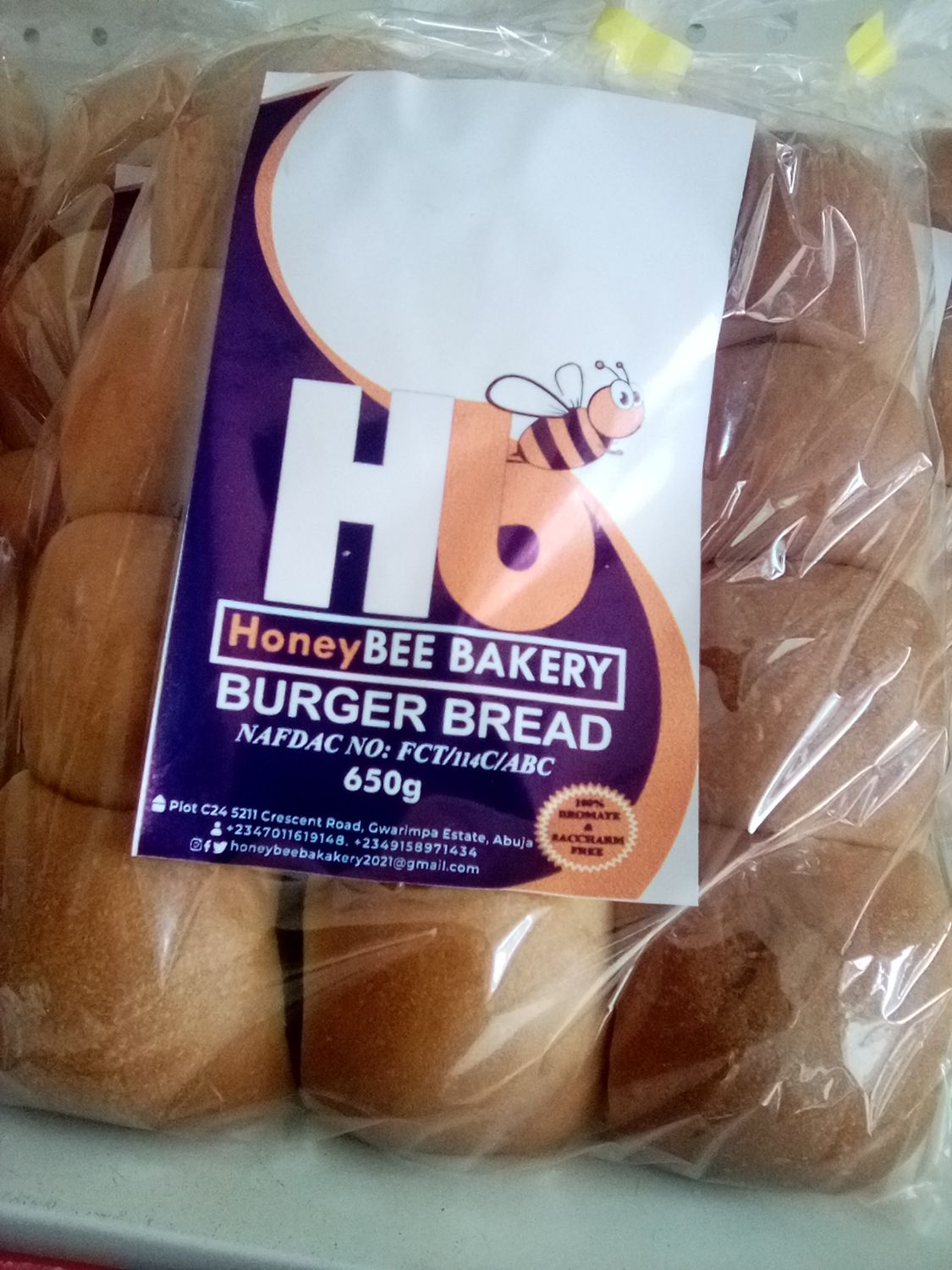 Honey BEE BURGER BREAD