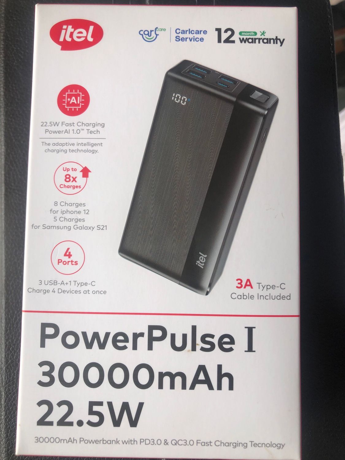 Itel Powerpulse I 30000mAh 22.5W